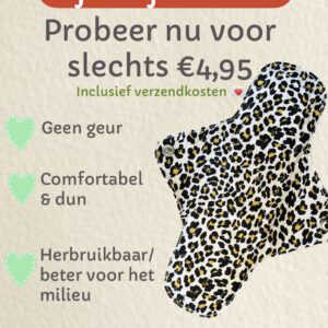 herbruikbare katoenen inlegkruisje actie