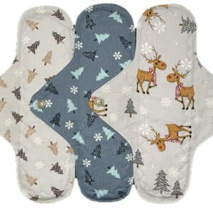 Kerst (inlegkruisjes) grijs/blauw