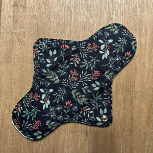 Wasbaar inlegkruisje donkerblauw met groen